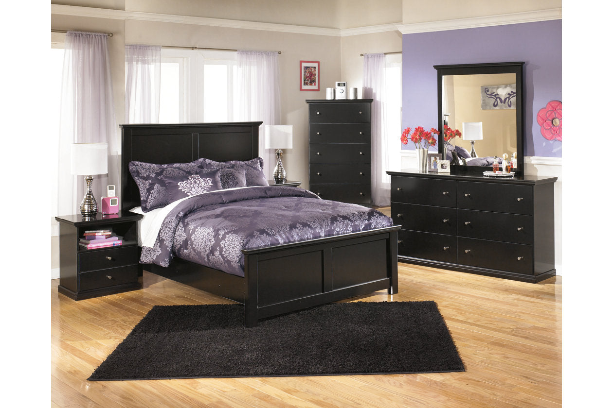 Maribel Black Full Panel Bed - SET | B138-84 | B138-86 | B138-87 - Bien Home Furniture &amp; Electronics