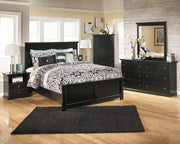Maribel Black Panel Bedroom Set - SET | B138-56 | B138-58 | B138-97 | B138-31 | B138-36 | B138-91 | B138-46 - Bien Home Furniture & Electronics