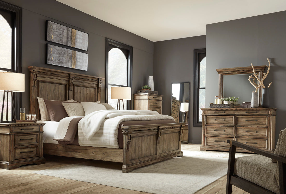Markenburg Brown Panel Bedroom Set - SET | B770-54 | B770-57 | B770-96 | B770-31 | B770-93 - Bien Home Furniture &amp; Electronics