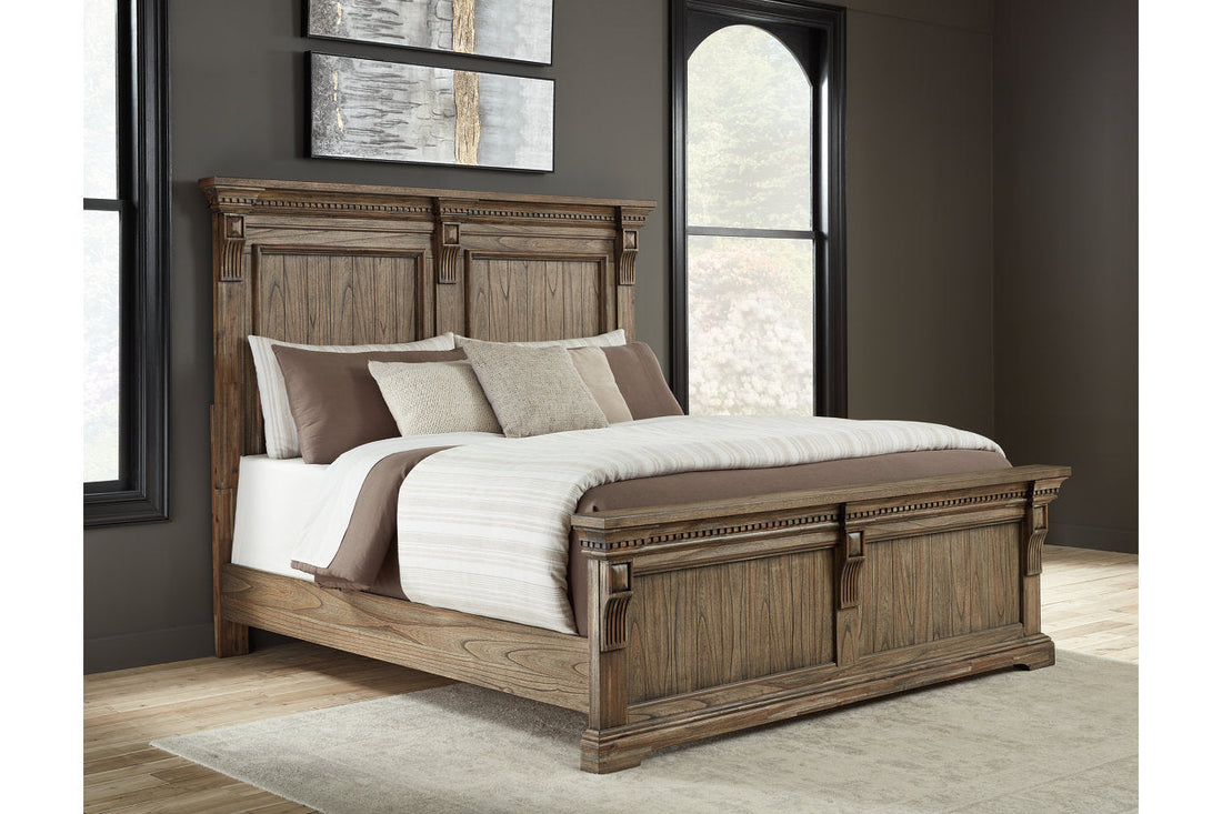 Markenburg Brown Queen Panel Bed - SET | B770-54 | B770-57 | B770-96 - Bien Home Furniture & Electronics