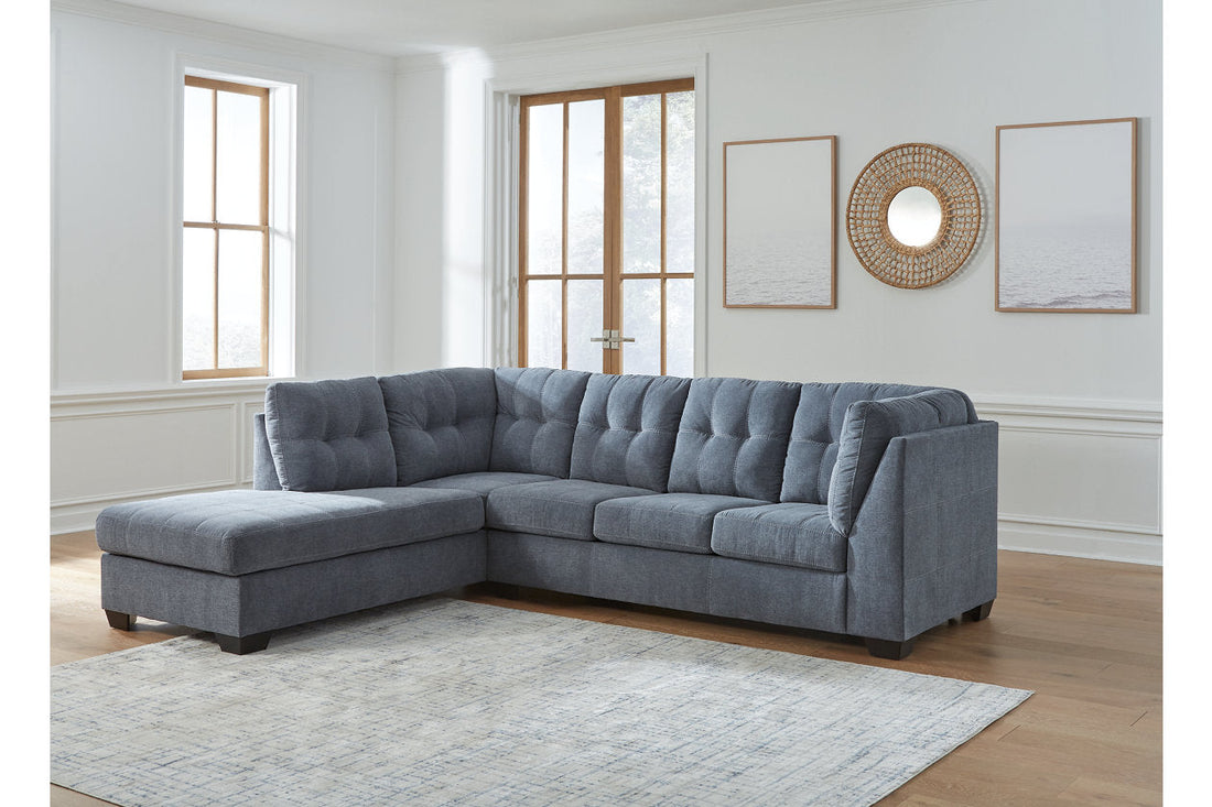 Marleton Denim 2-Piece Sectional with Chaise - 55303S1 - Bien Home Furniture &amp; Electronics