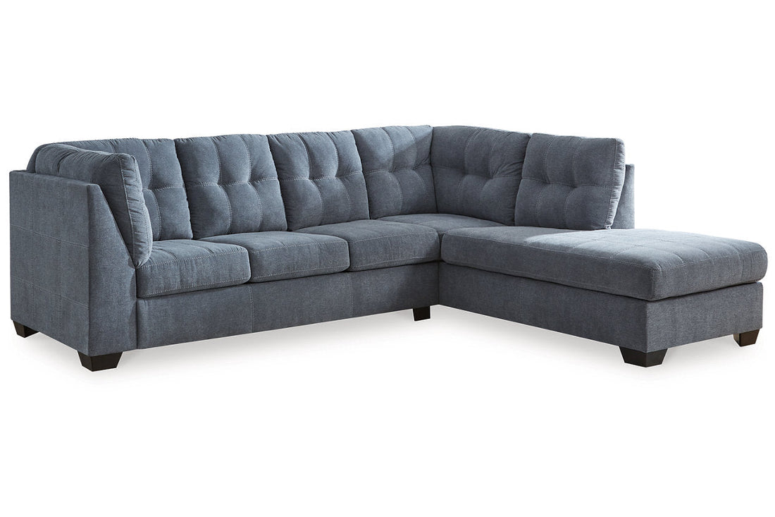 Marleton Denim 2-Piece Sectional with Chaise - 55303S2 - Bien Home Furniture &amp; Electronics