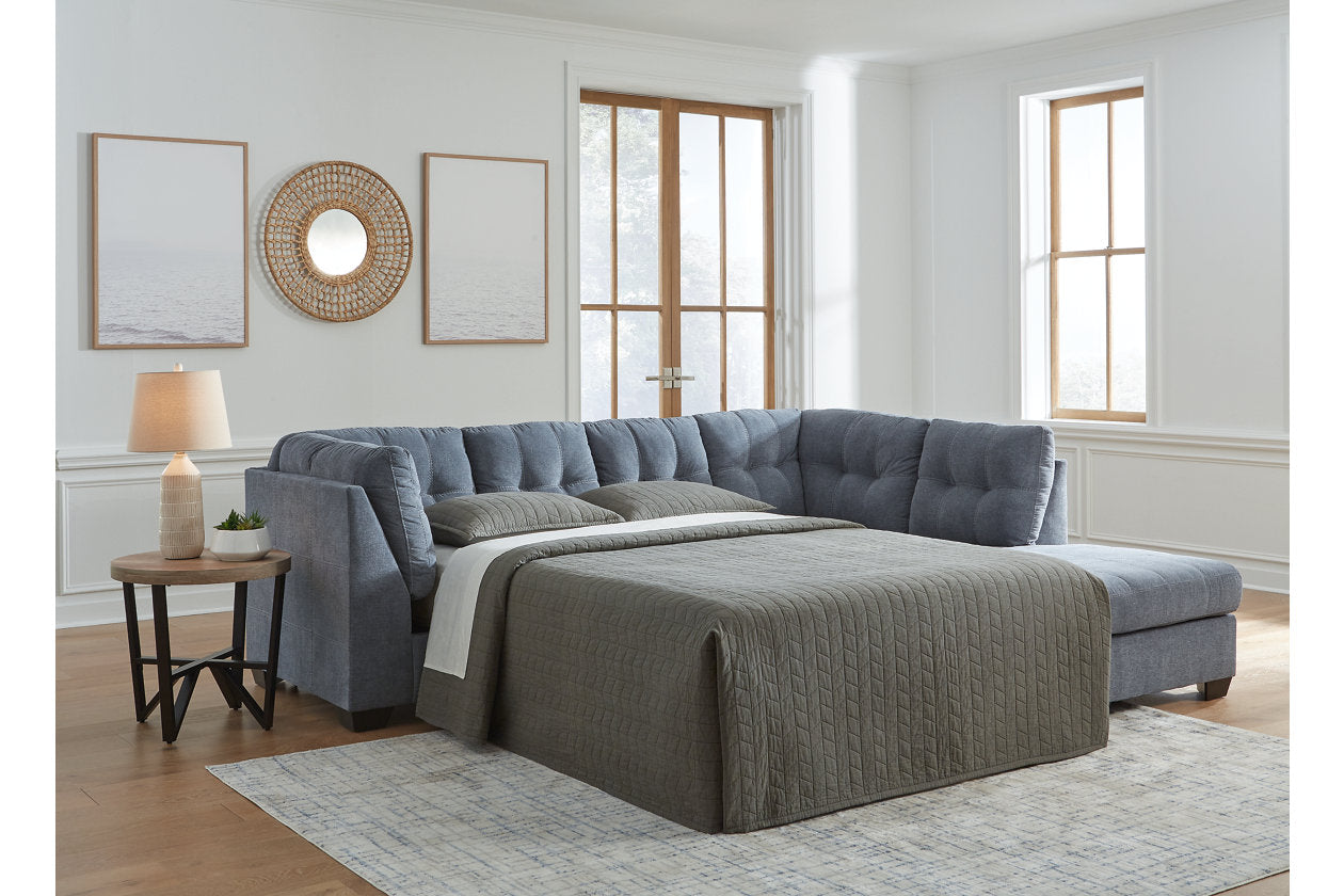 Marleton Denim 2-Piece Sleeper Sectional with Chaise - 55303S4 - Bien Home Furniture &amp; Electronics