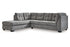 Marleton Gray 2-Piece Sectional with Chaise - 55305S1 - Bien Home Furniture & Electronics