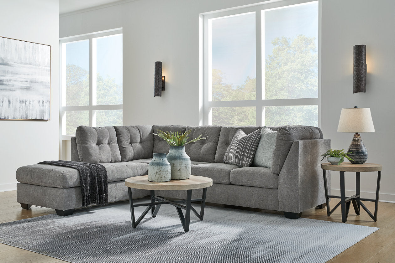 Marleton Gray 2-Piece Sectional with Chaise - 55305S1 - Bien Home Furniture &amp; Electronics