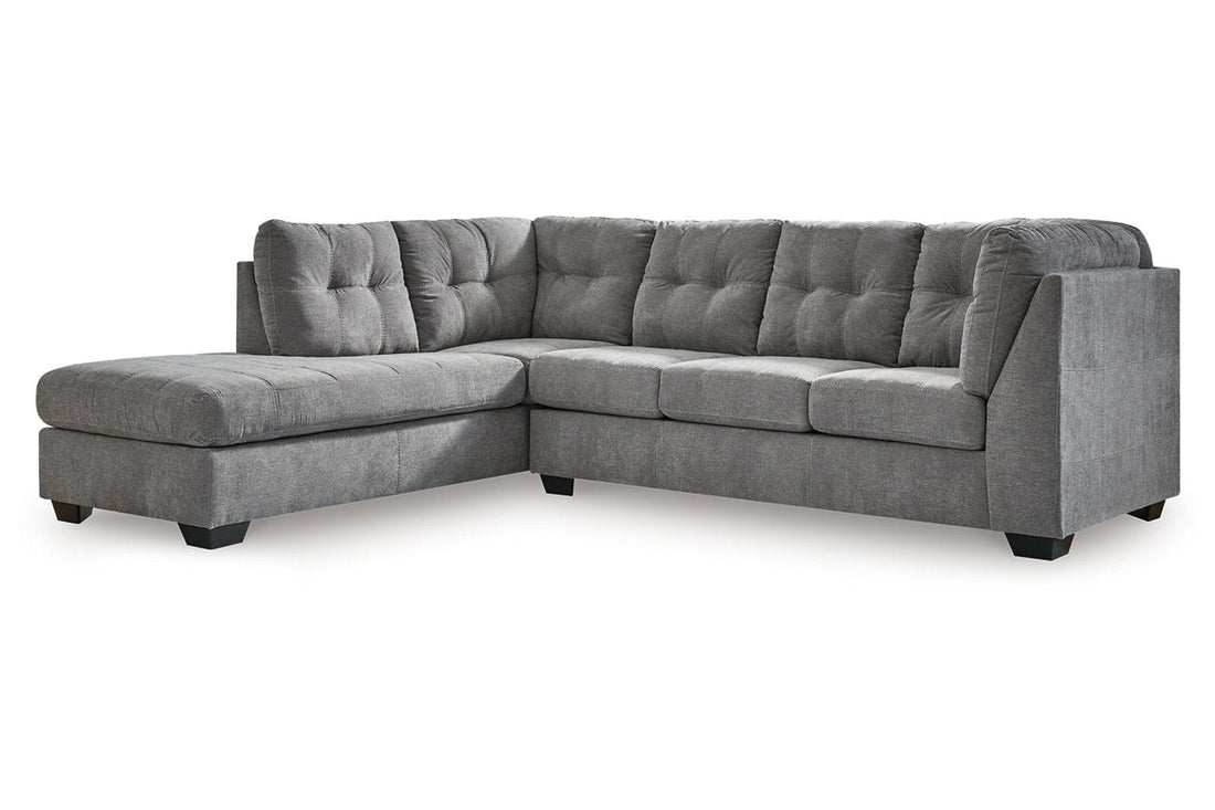 Marleton Gray 2-Piece Sleeper Sectional with Chaise - 55305S3 - Bien Home Furniture &amp; Electronics