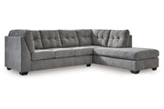 Marleton Gray 2-Piece Sleeper Sectional with Chaise - 55305S4 - Bien Home Furniture & Electronics