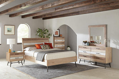 Marlow Queen Platform Bed Rough Sawn Multi - 215761Q - Bien Home Furniture &amp; Electronics