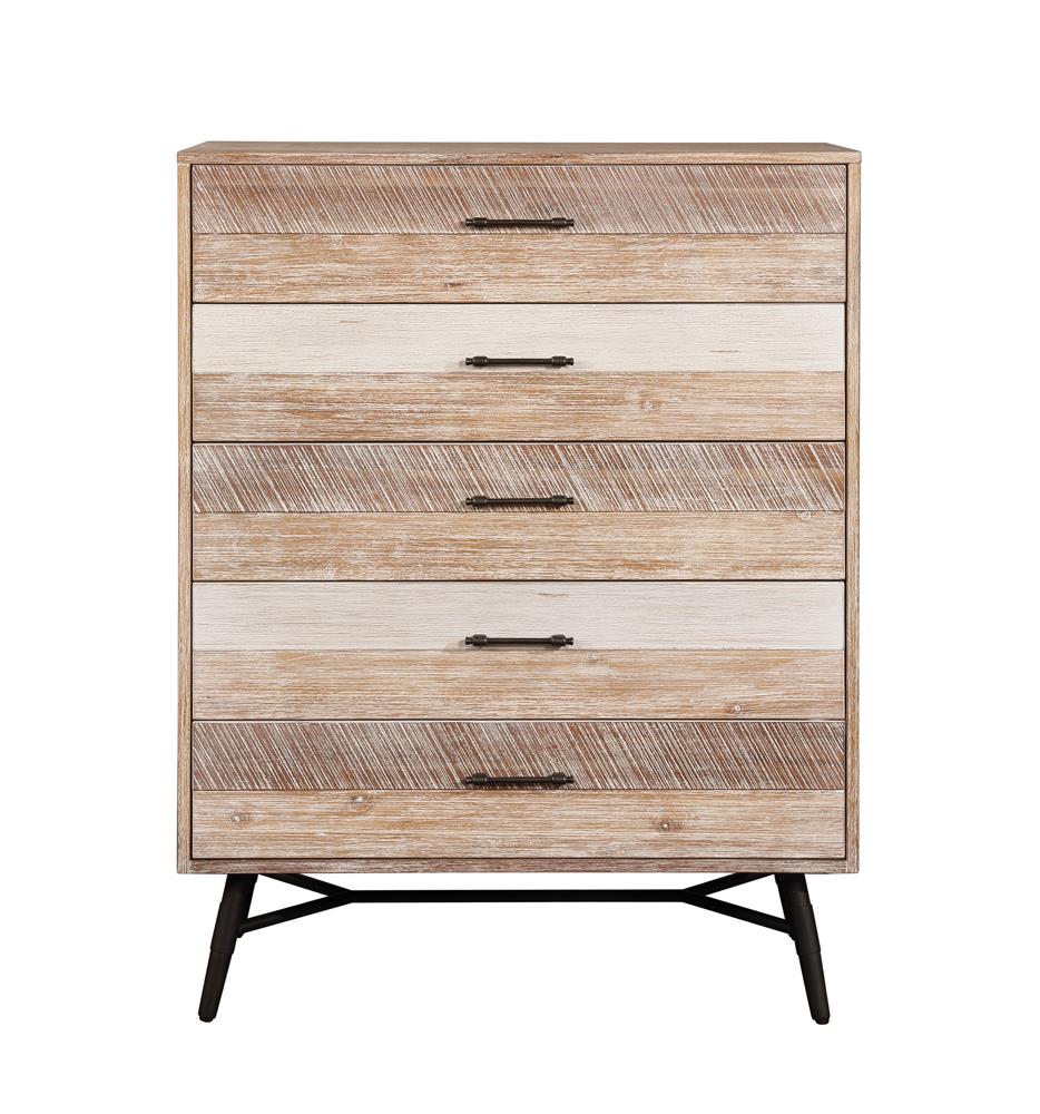 Marlow Rough Sawn Multi 5-Drawer Chest - 215765 - Bien Home Furniture &amp; Electronics