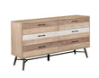Marlow Rough Sawn Multi 6-Drawer Dresser - 215763 - Bien Home Furniture & Electronics
