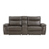Maroni Dark Brown Leather Power Double Reclining Loveseat - 8259RFDB-2CNPWH* - Bien Home Furniture & Electronics