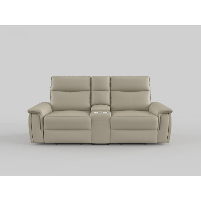Maroni Dark Brown Leather Power Double Reclining Loveseat - 8259RFDB-2CNPWH* - Bien Home Furniture &amp; Electronics