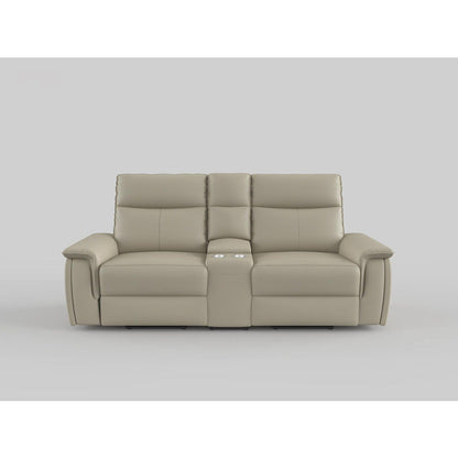 Maroni Dark Brown Leather Power Double Reclining Loveseat - 8259RFDB-2CNPWH* - Bien Home Furniture &amp; Electronics