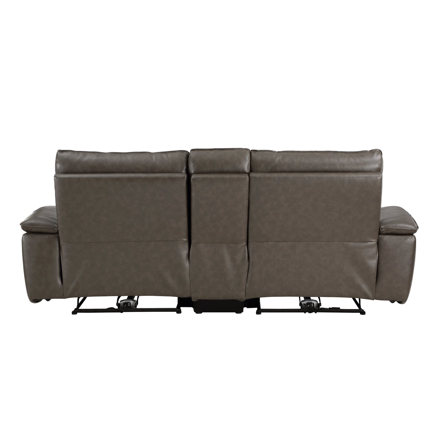 Maroni Dark Brown Leather Power Double Reclining Loveseat - 8259RFDB-2CNPWH* - Bien Home Furniture &amp; Electronics