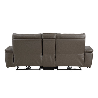Maroni Dark Brown Leather Power Double Reclining Loveseat - 8259RFDB-2CNPWH* - Bien Home Furniture &amp; Electronics