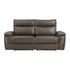 Maroni Dark Brown Leather Power Double Reclining Loveseat - 8259RFDB-2PWH* - Bien Home Furniture & Electronics