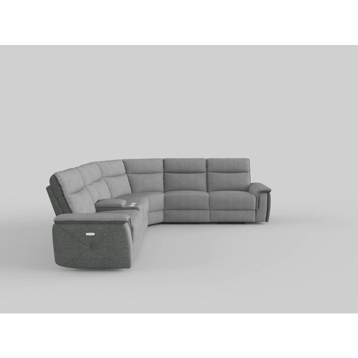 Maroni Gray 6-Piece Modular Power Reclining Sectional - 8259*6SCPWH - Bien Home Furniture &amp; Electronics
