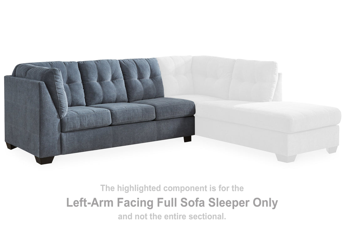 Marrelton Denim Left-Arm Facing Full Sofa Sleeper - 5530310 - Bien Home Furniture &amp; Electronics