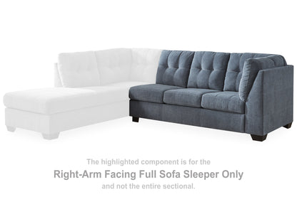 Marrelton Denim Right-Arm Facing Full Sofa Sleeper - 5530383 - Bien Home Furniture &amp; Electronics