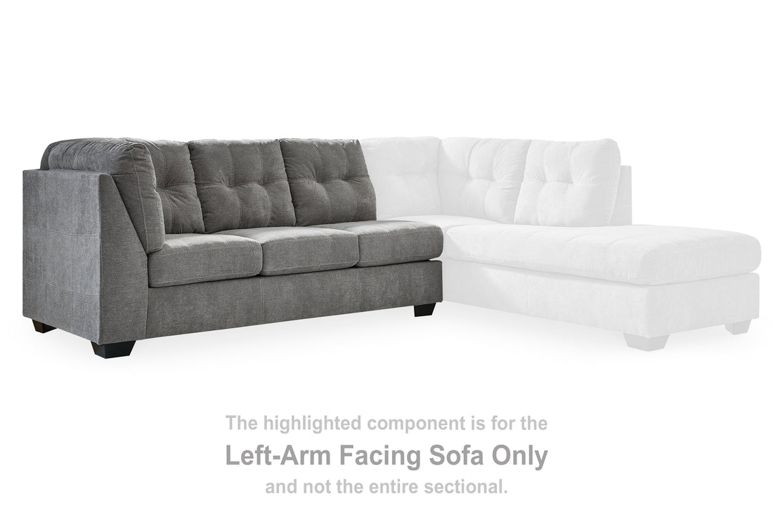 Marrelton Gray Left-Arm Facing Sofa - 5530566 - Bien Home Furniture &amp; Electronics