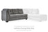Marrelton Gray Left-Arm Facing Sofa - 5530566 - Bien Home Furniture & Electronics