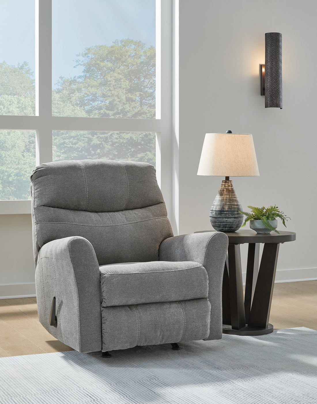 Marrelton Gray Recliner - 5530525 - Bien Home Furniture &amp; Electronics