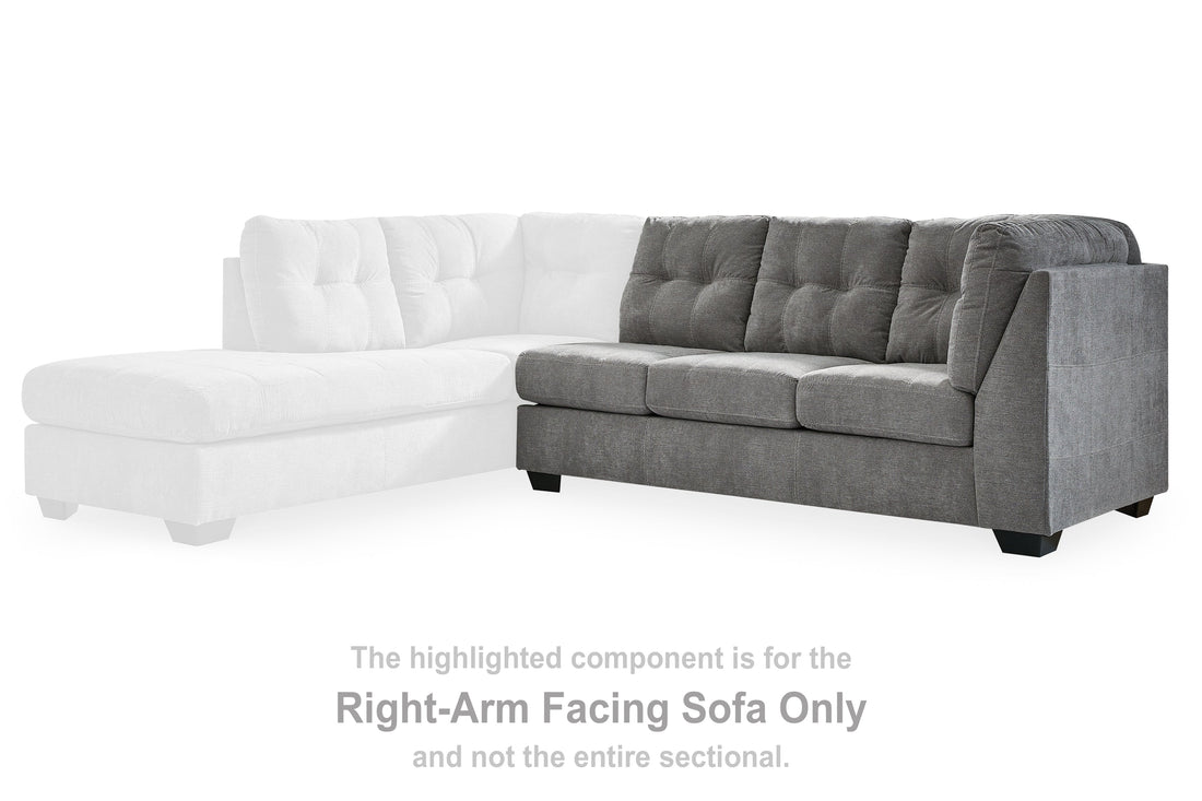 Marrelton Gray Right-Arm Facing Sofa - 5530567 - Bien Home Furniture &amp; Electronics