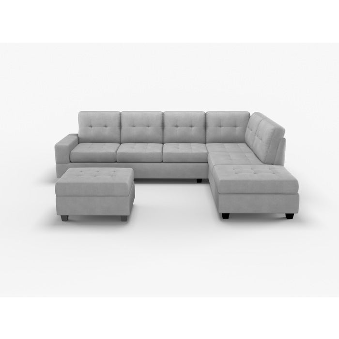 Maston Chocolate 2-Piece Reversible Sectional with Drop-Down Cup Holders - 9507CHC*SC - Bien Home Furniture &amp; Electronics