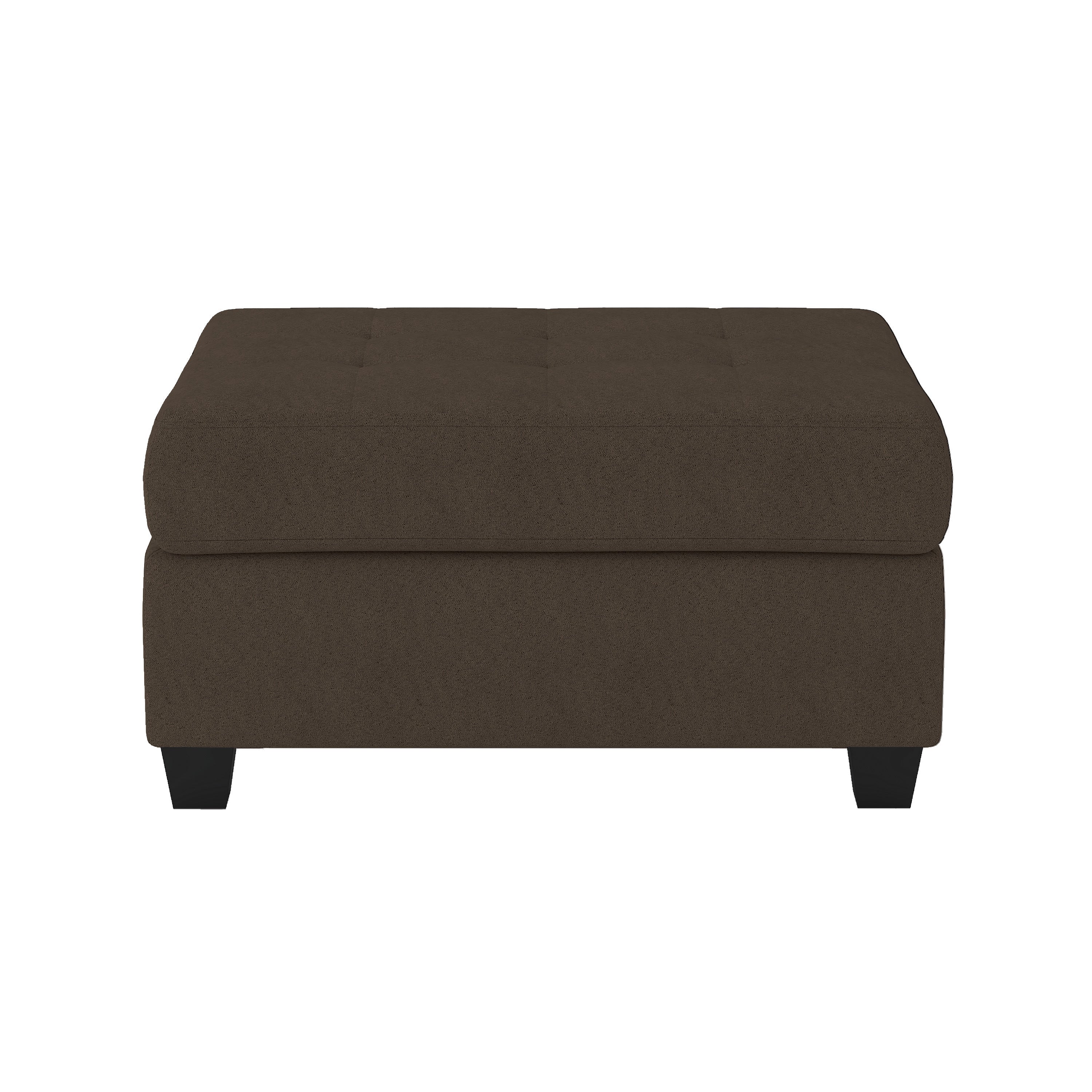 Maston Chocolate 2-Piece Reversible Sectional with Drop-Down Cup Holders and Storage Ottoman - 9507CHC*3OT - Bien Home Furniture &amp; Electronics