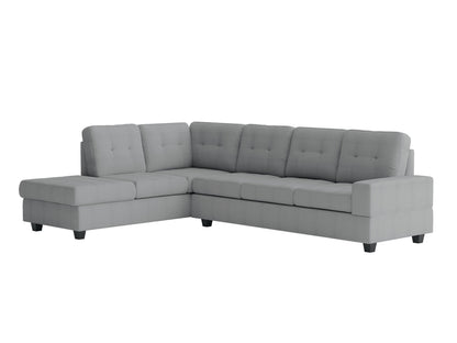 Maston Gray 2-Piece Reversible Sectional with Drop-Down Cup Holders - 9507GRY*SC - Bien Home Furniture &amp; Electronics
