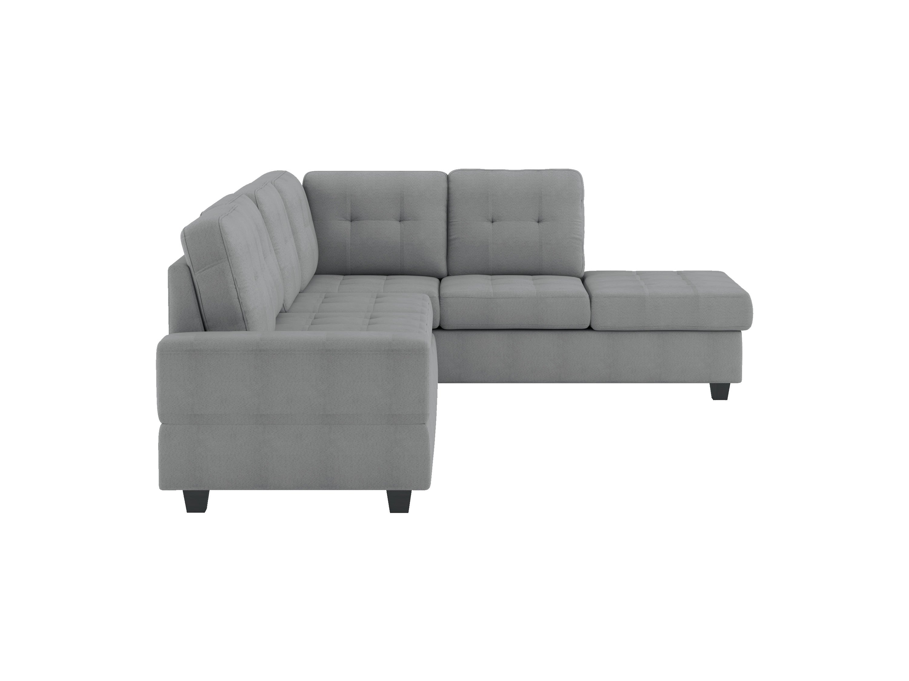 Maston Gray 2-Piece Reversible Sectional with Drop-Down Cup Holders - 9507GRY*SC - Bien Home Furniture &amp; Electronics