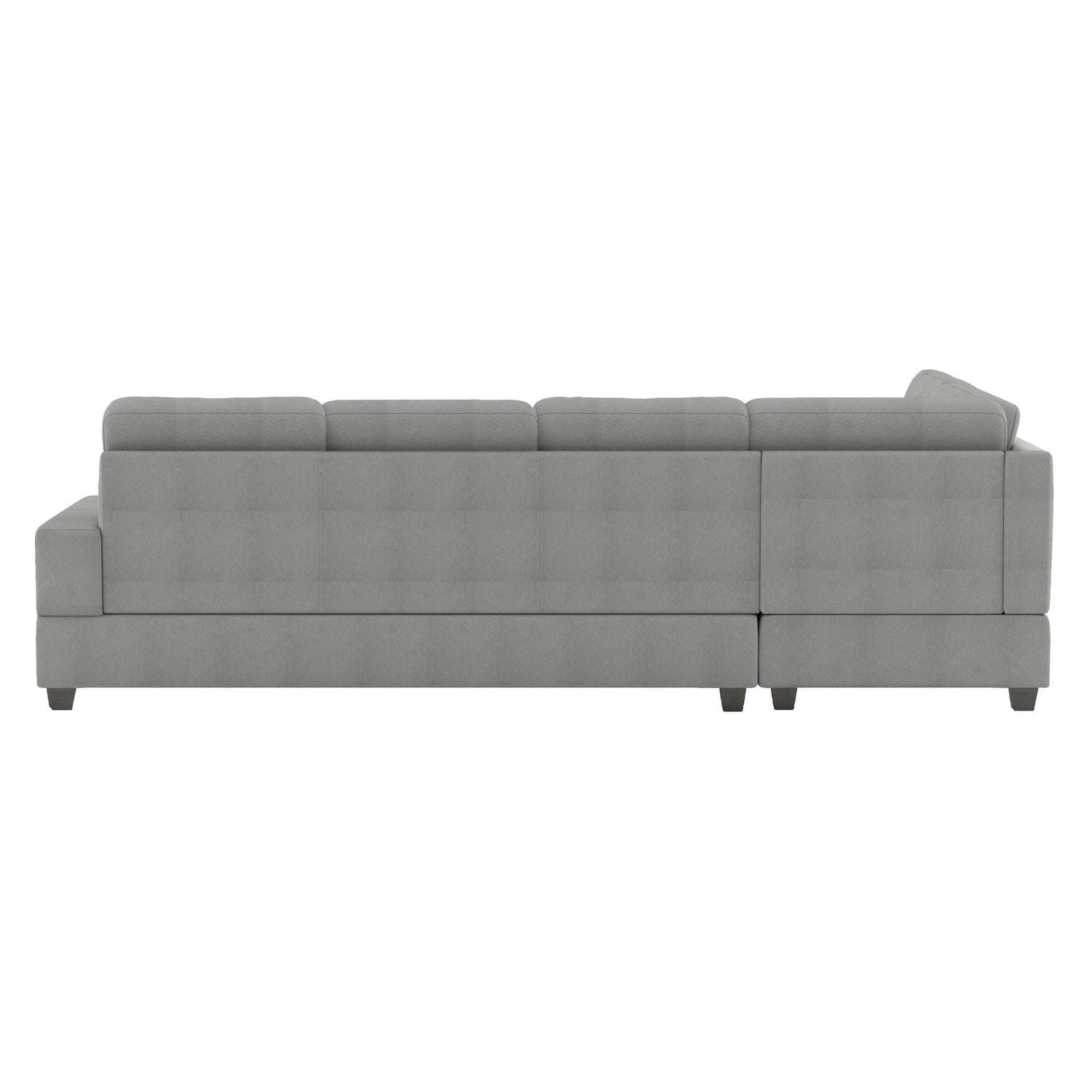 Maston Gray 2-Piece Reversible Sectional with Drop-Down Cup Holders - 9507GRY*SC - Bien Home Furniture &amp; Electronics