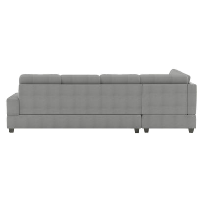 Maston Gray 2-Piece Reversible Sectional with Drop-Down Cup Holders - 9507GRY*SC - Bien Home Furniture &amp; Electronics