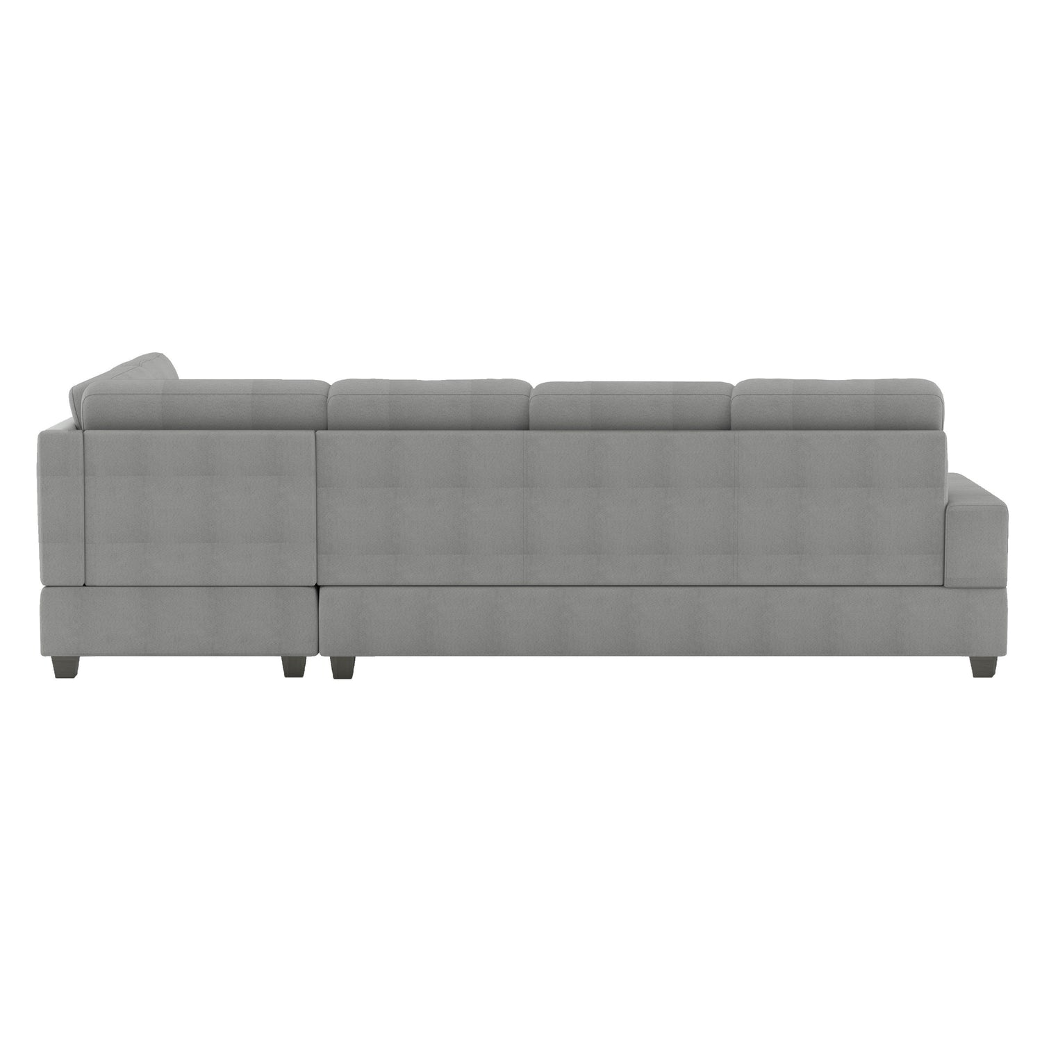 Maston Gray 2-Piece Reversible Sectional with Drop-Down Cup Holders - 9507GRY*SC - Bien Home Furniture &amp; Electronics