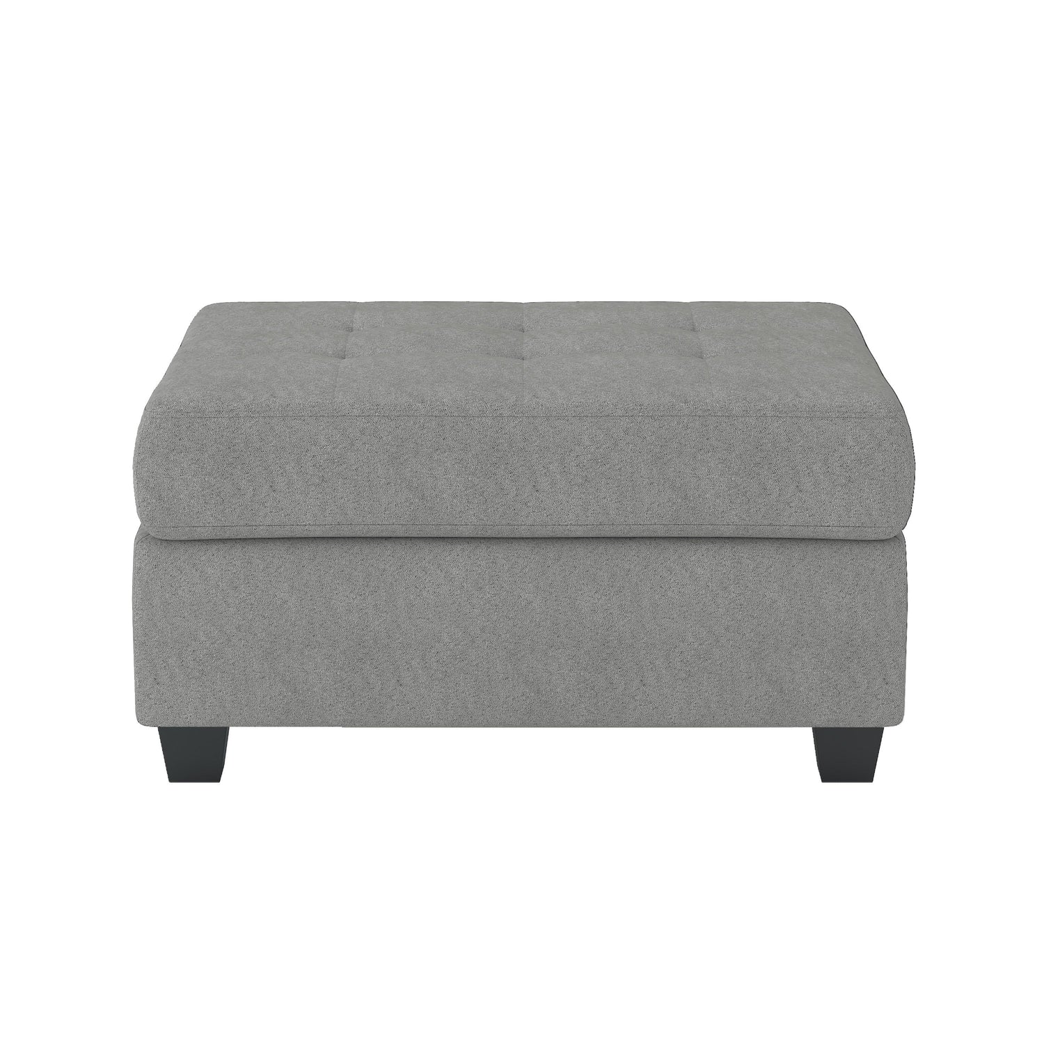 Maston Gray 2-Piece Reversible Sectional with Drop-Down Cup Holders and Storage Ottoman - 9507GRY*3OT - Bien Home Furniture &amp; Electronics