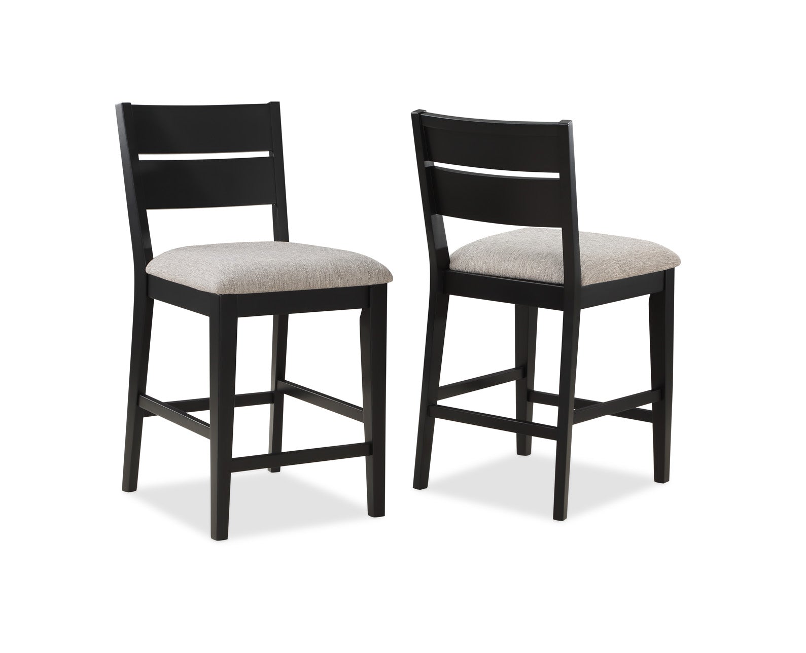 Mathis Black/Gray Counter Height Chair, Set of 2 - 2712S-24 - Bien Home Furniture &amp; Electronics