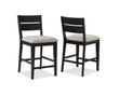 Mathis Black/Gray Counter Height Chair, Set of 2 - 2712S-24 - Bien Home Furniture & Electronics