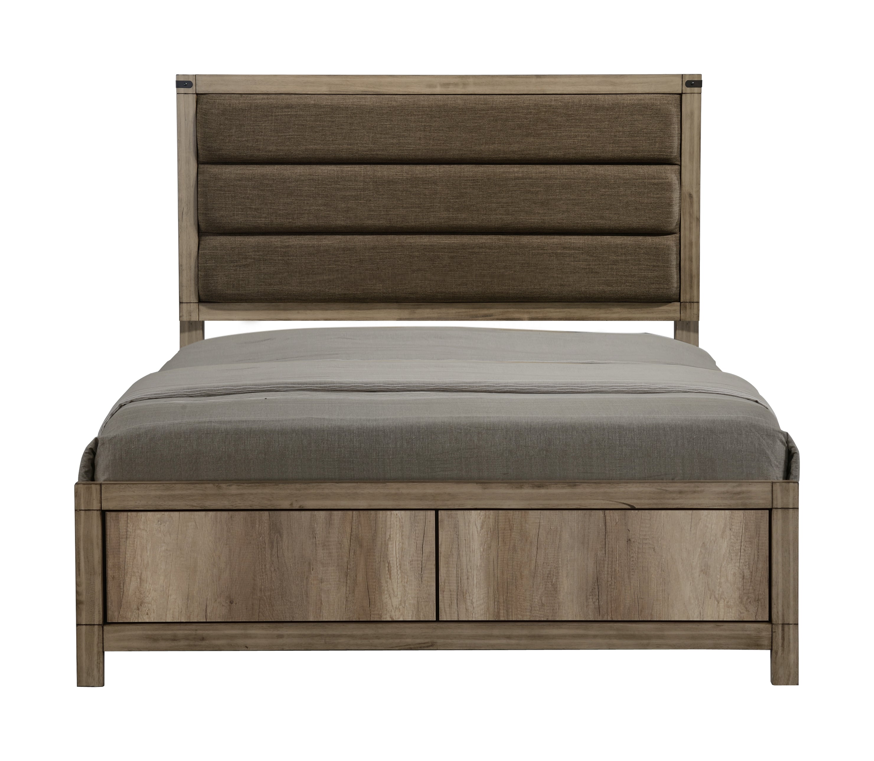 Matteo Melamine King Upholstered Panel Bed - SET | B3200-K-HBFB | B3200-KQ-RAIL - Bien Home Furniture &amp; Electronics