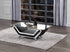 Matteo White/Black Faux Leather Cocktail Table - SET | 9419BLK-30 | 9419BLK-30G - Bien Home Furniture & Electronics