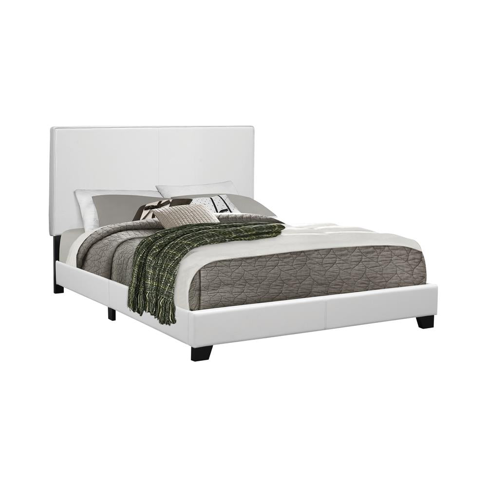 Mauve Full Upholstered Bed White - 300559F - Bien Home Furniture &amp; Electronics