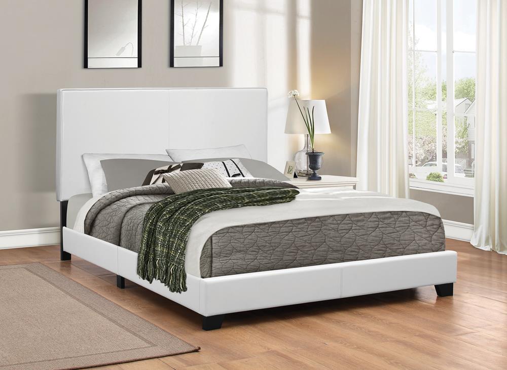 Mauve Full Upholstered Bed White - 300559F - Bien Home Furniture &amp; Electronics