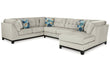 Maxon Place Stone 3-Piece Sectional with Chaise - 33004S2 - Bien Home Furniture & Electronics