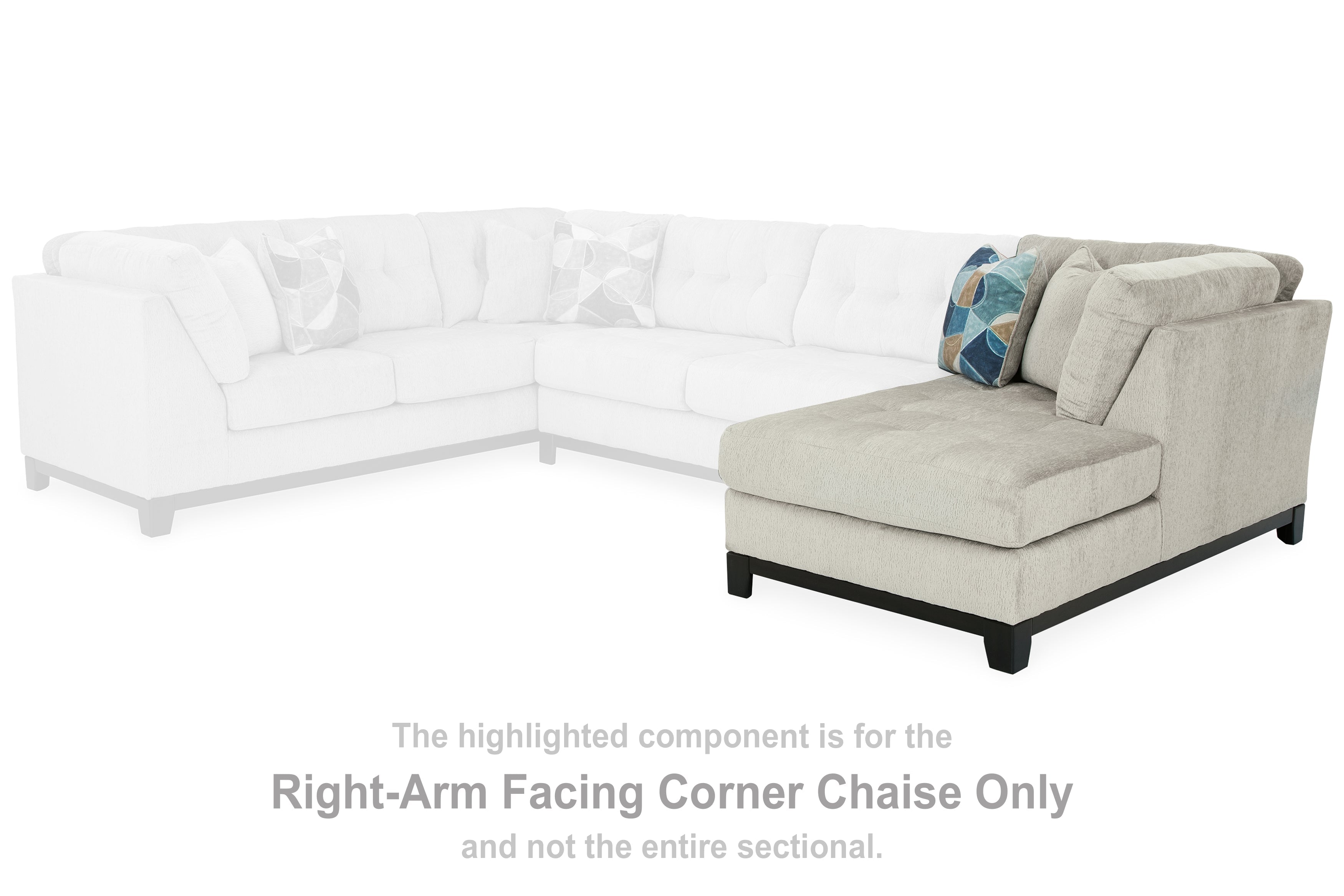 Maxon Place Stone Right-Arm Facing Corner Chaise - 3300417 - Bien Home Furniture &amp; Electronics