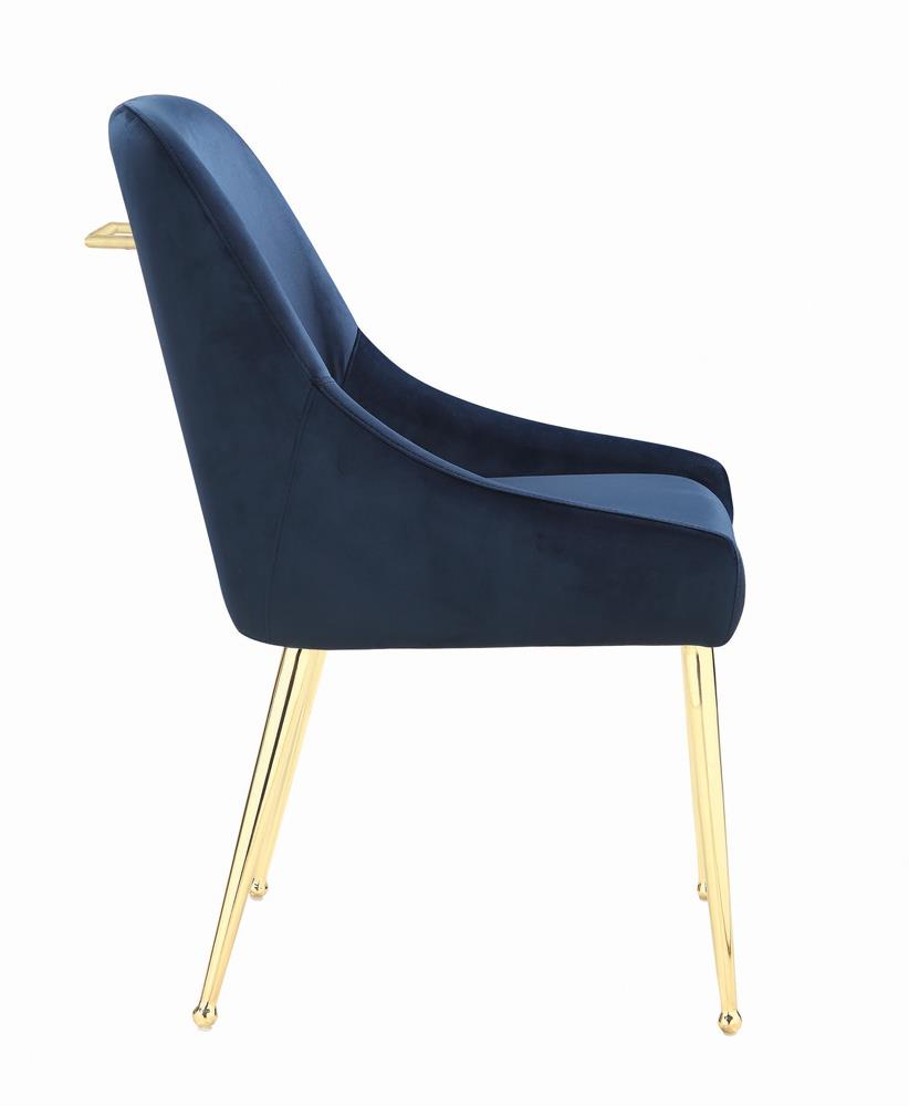 Mayette Dark Ink Blue Side Chairs, Set of 2 - 192492 - Bien Home Furniture &amp; Electronics