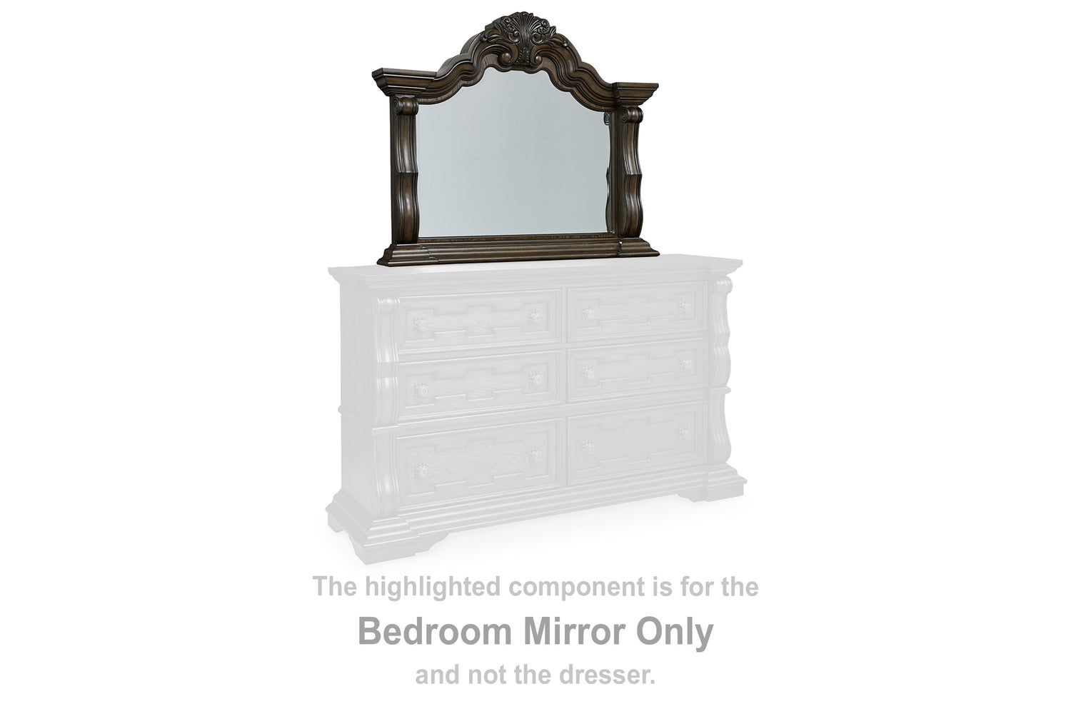 Maylee Dark Brown Bedroom Mirror - B947-36 - Bien Home Furniture &amp; Electronics