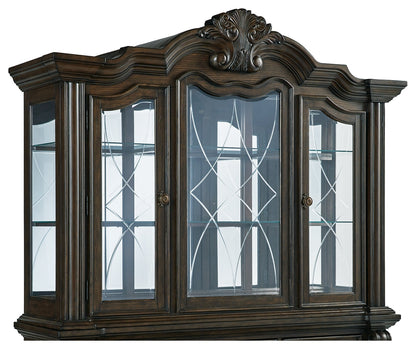 Maylee Dark Brown Dining Hutch - D947-81 - Bien Home Furniture &amp; Electronics