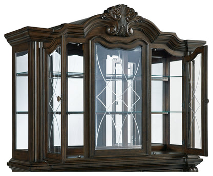 Maylee Dark Brown Dining Hutch - D947-81 - Bien Home Furniture &amp; Electronics