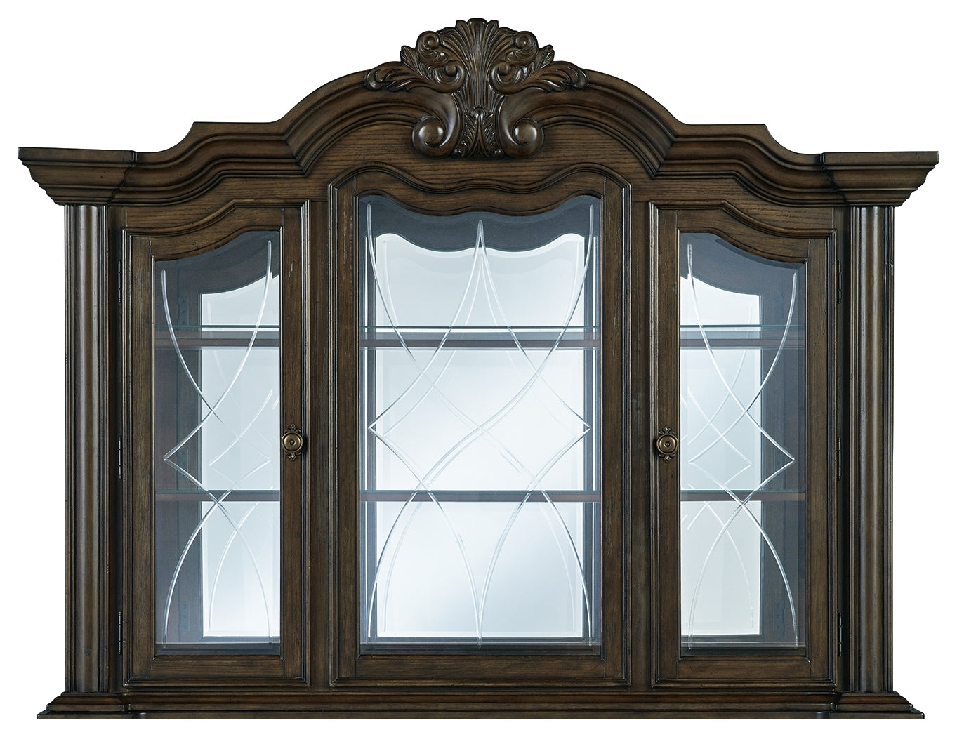 Maylee Dark Brown Dining Hutch - D947-81 - Bien Home Furniture &amp; Electronics