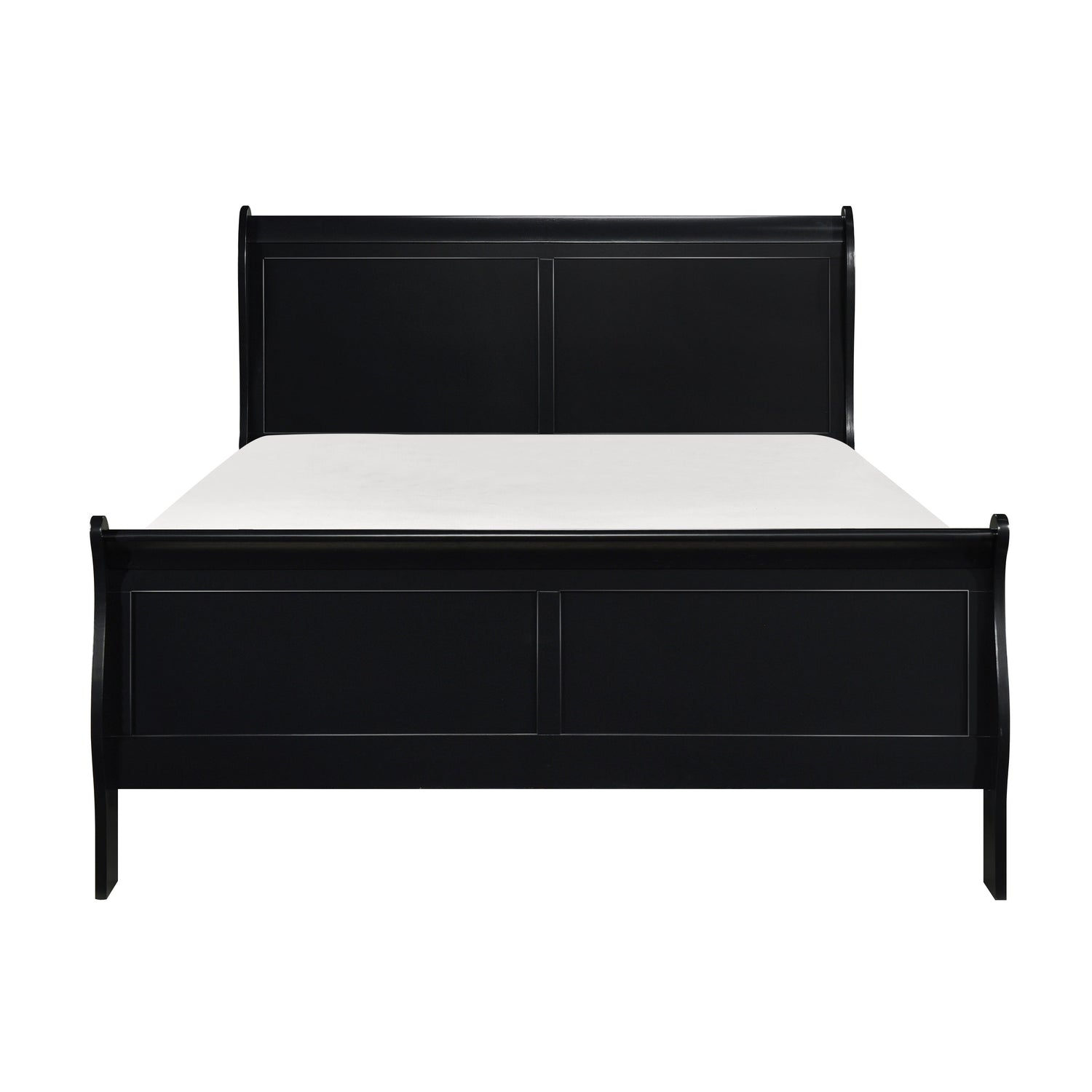 Mayville Black King Sleigh Bed - SET | 2147KBK-1 | 2147KBK-3EK - Bien Home Furniture &amp; Electronics