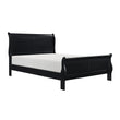 Mayville Black Queen Sleigh Bed - SET | 2147BK-1 | 2147BK-3 - Bien Home Furniture & Electronics